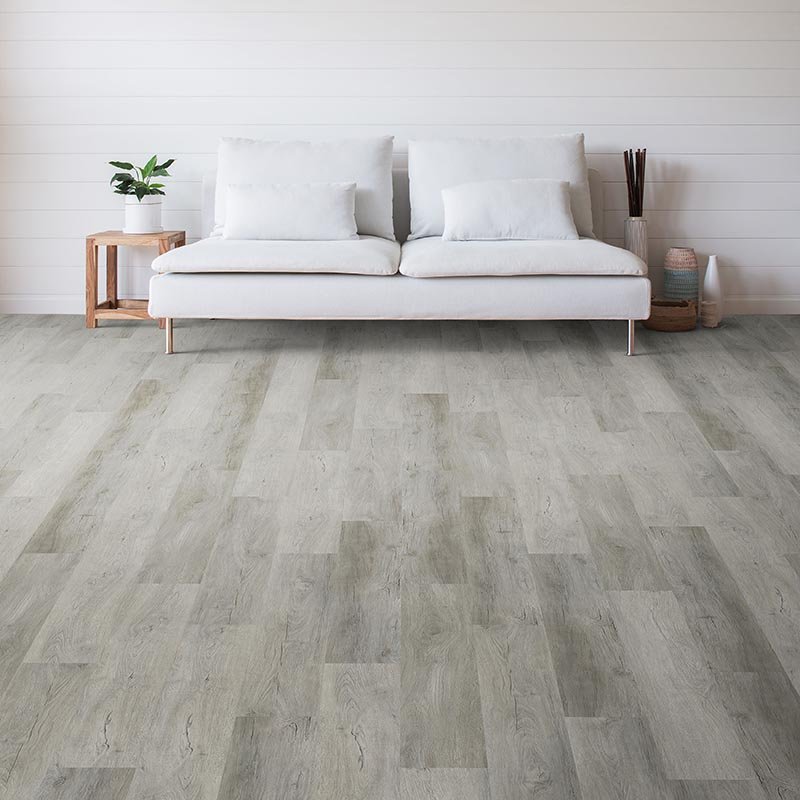 Living Room Gray Luxury Vinyl Plank - Smiddy's CarpetsPlus COLORTILE in Terre Haute, IN